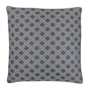 Croscill Remi Euro Sham Grey Gray Diamond Jacquard 26" x 26" Sham